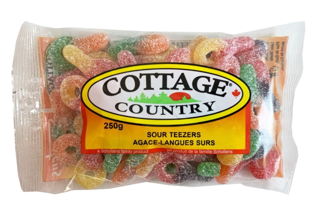 Cottage Country Sour Teezers Gummy Candy 150g/5.3oz. (Imported from Canada)