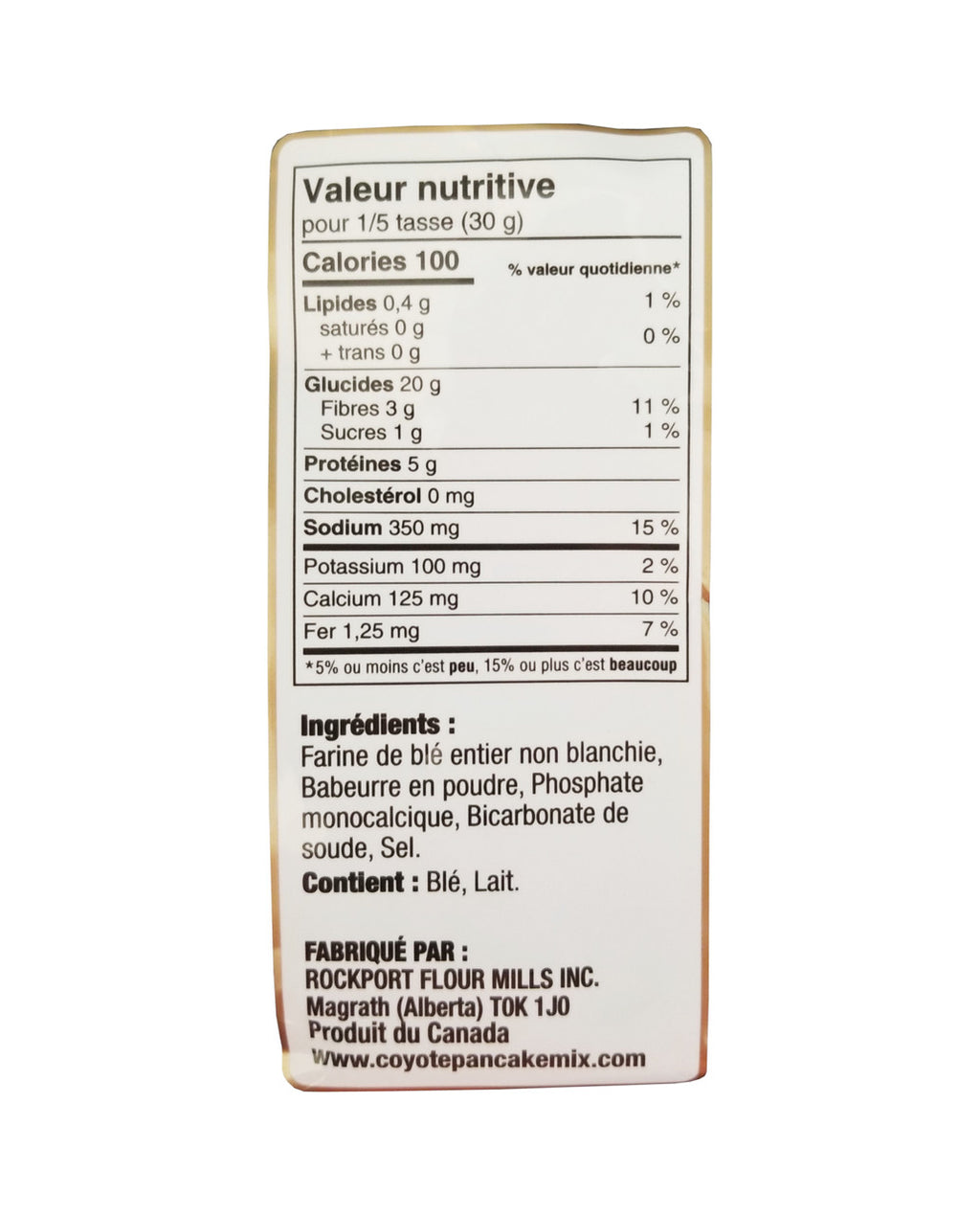 Coyote Buttermilk Pancake Mix, 900g/31.8 oz., {Imported from Canada}