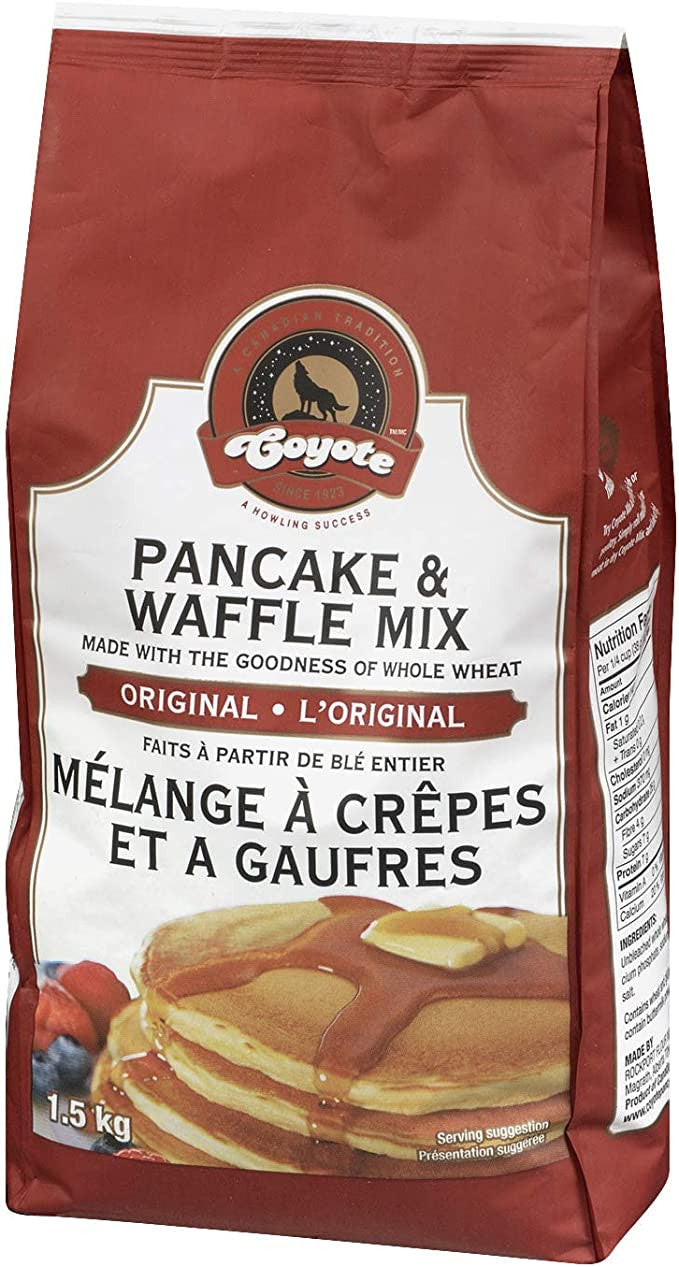 Coyote Original Pancake & Waffle Mix, 1.5kg/3.28 lbs. Bag