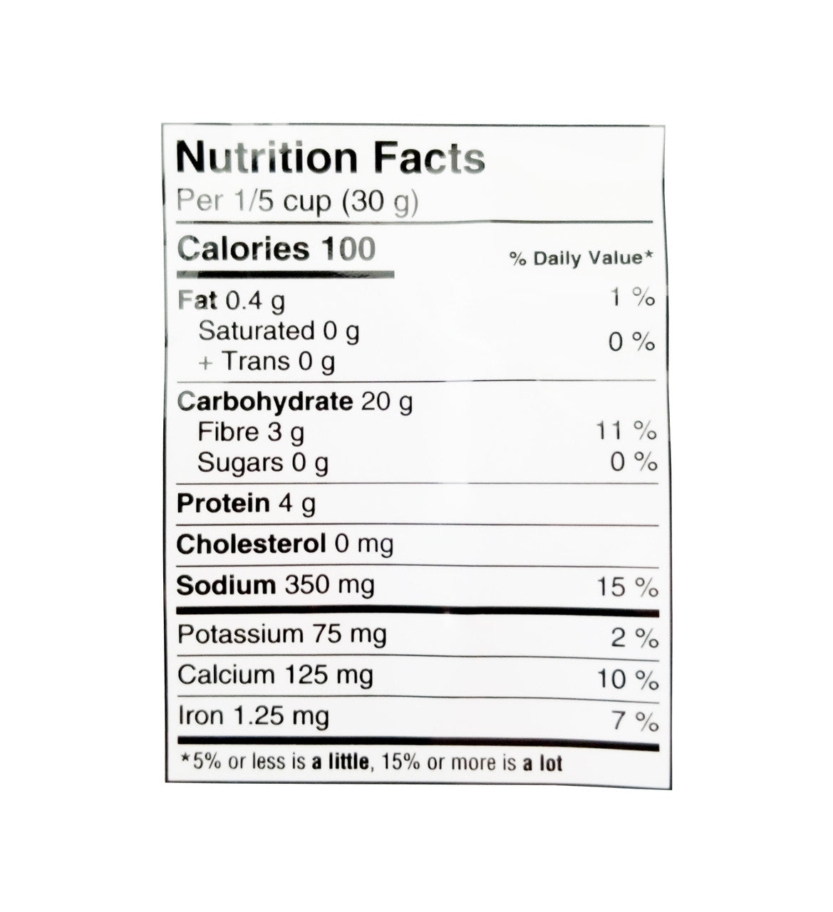 Coyote Original Pancake & Waffle Mix, 1.5kg/3.28 lbs. Bag Nutritional Facts