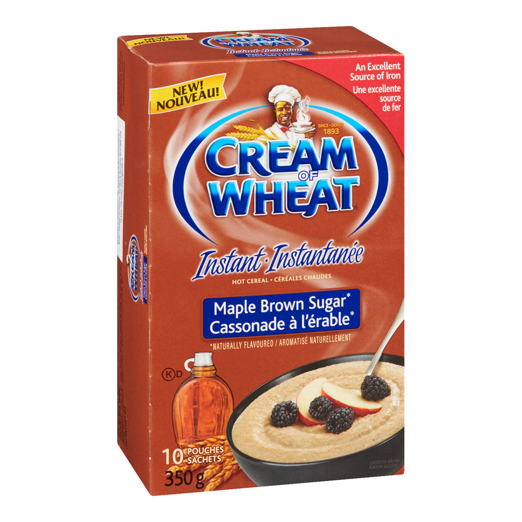 Cream of Wheat Instant Maple Brown Sugar Hot Cereal - 350g/12.25 oz Box