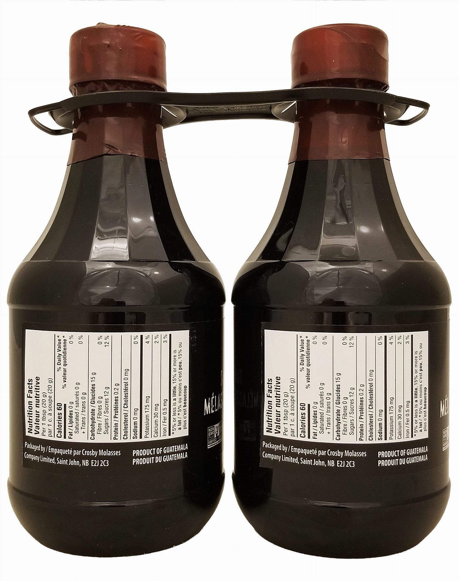 Side of a Crosbys Fancy Molasses pack on a white background