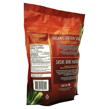 Crosby's Organic Golden Sugar, Unrefined Cane Sugar - 1 kg (35.3 oz)