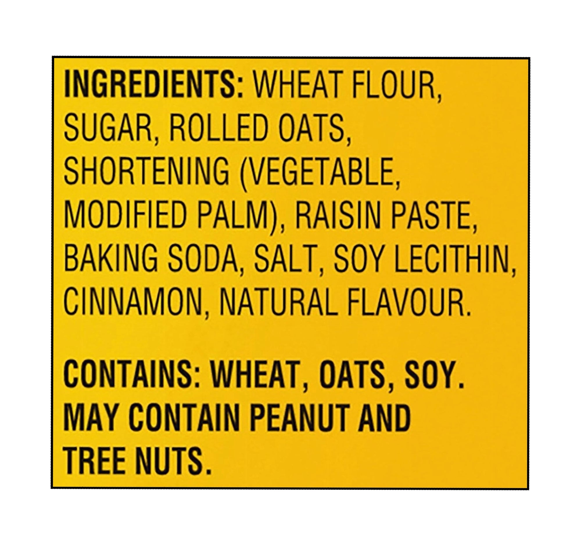 Dad's Oatmeal Cookies 300g – Ingredients List | Canadian Oatmeal Snack Biscuits