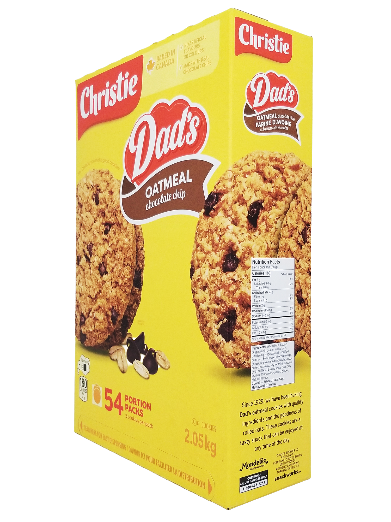 Dad's Oatmeal Chocolate Chip Cookies 54ct, 2.05kg/72.3 oz