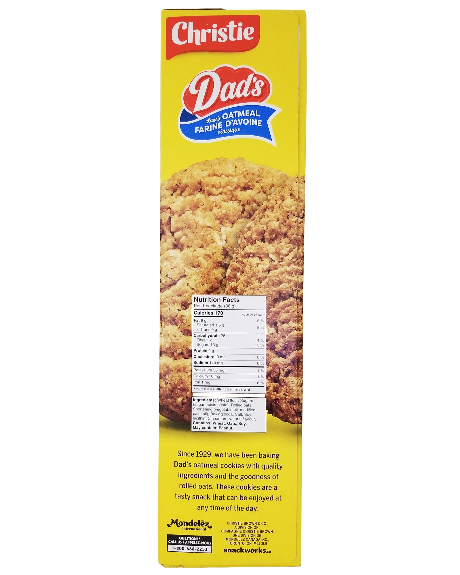 Dad's Oatmeal Cookies | Crunchy Classic Canadian Snack Biscuits