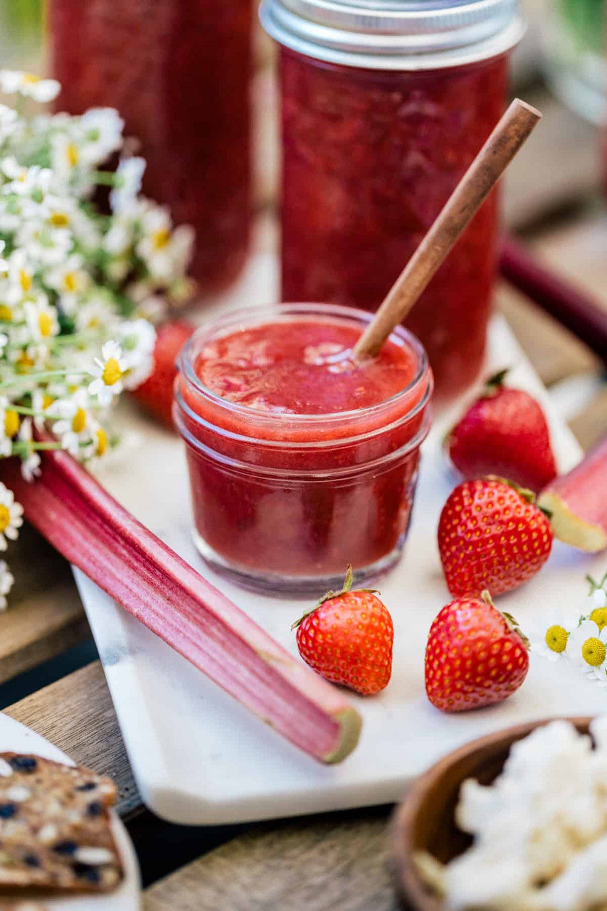 Danish Selection Rhubarb & Strawberry Fruit Spread, 310mL