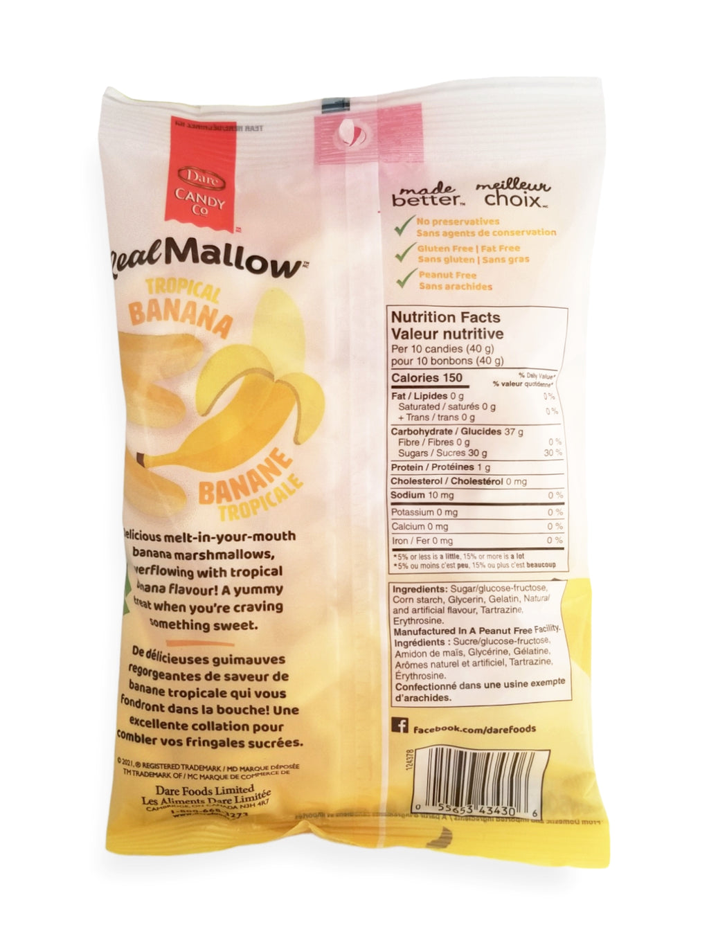 Dare Real Mallow Tropical Banana Marshmallows, 170g/6 oz. Bag