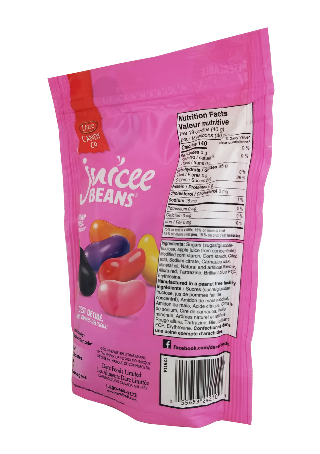 Dare Juicee Beans, Jelly Beans, 500g/17.5 oz. Bag