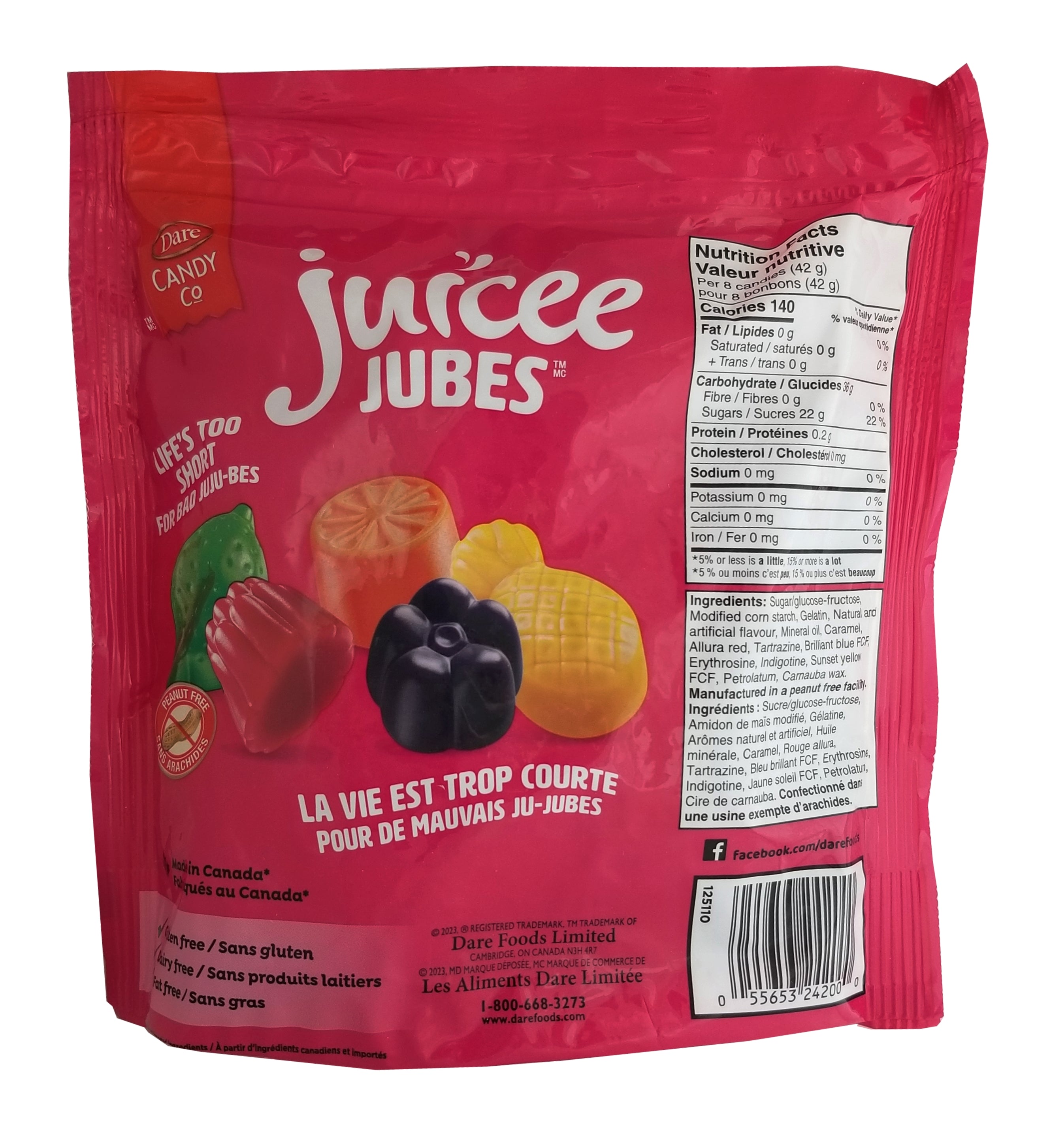 Jubes Grape Dare Juicee Jubes, Gummies, 700g/24.5 oz. Bag