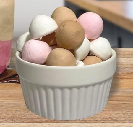 Dare Mallow Neapolitan marshmallows lifestyle photo – assorted soft candy