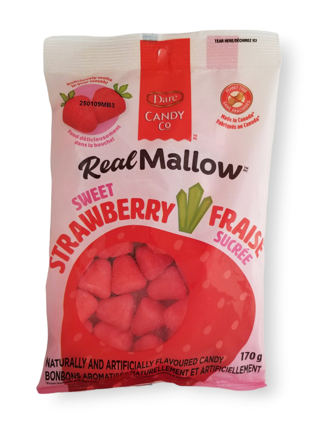 Dare Real Mallow Sweet Strawberry Marshmallows, 170g/6 oz. Bag