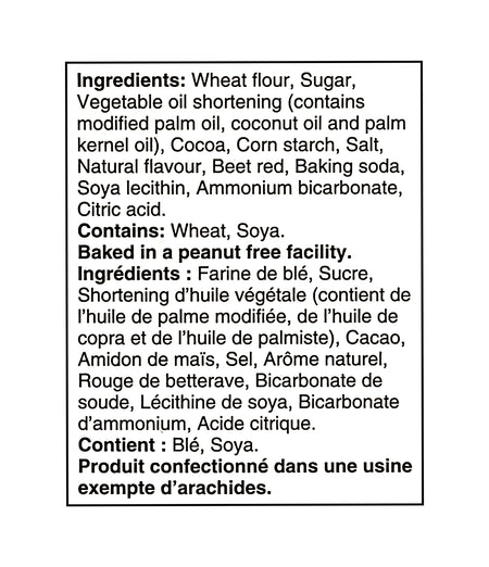 Dare Ultimate Red Velvet Sandwich Cookies Hot Wheels 290g ingredients list
