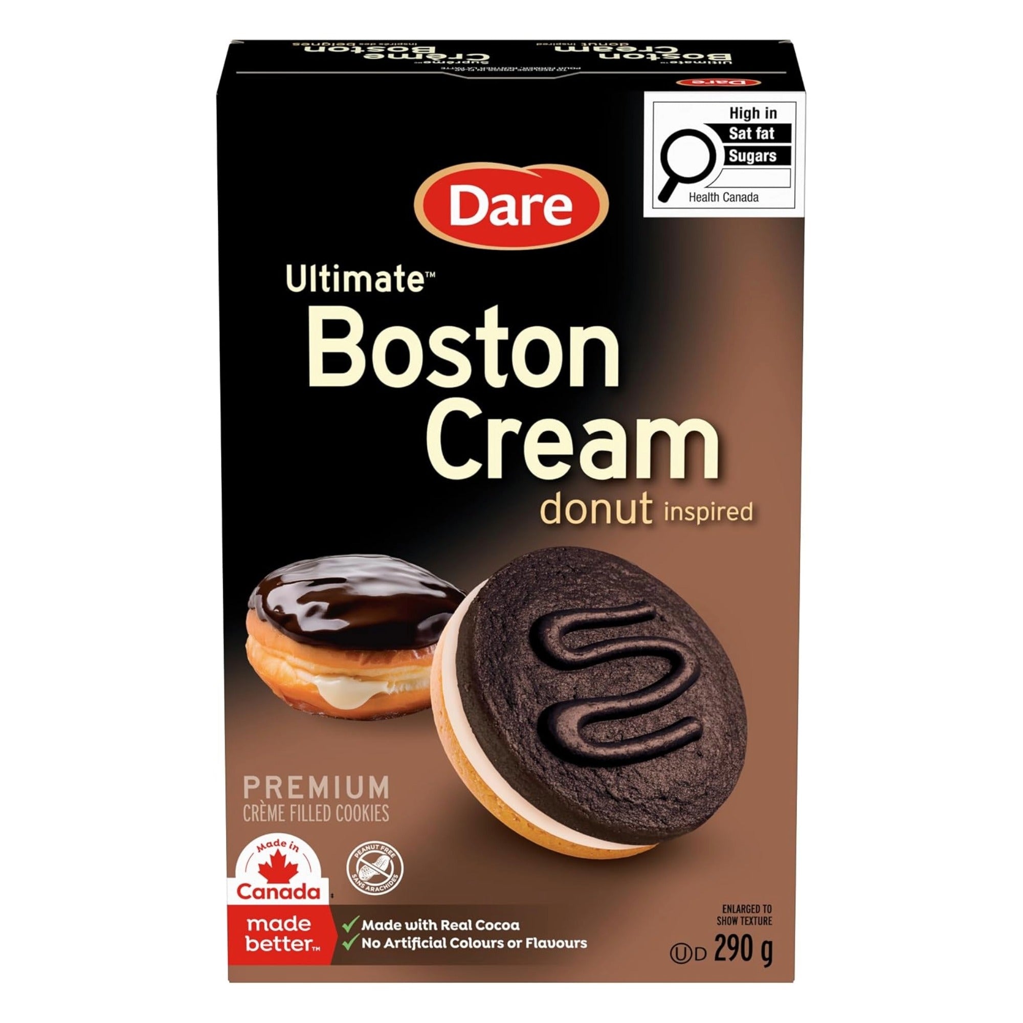 Dare Ultimate Boston Cream Sandwich Cookies, 290 g (10.2 oz)