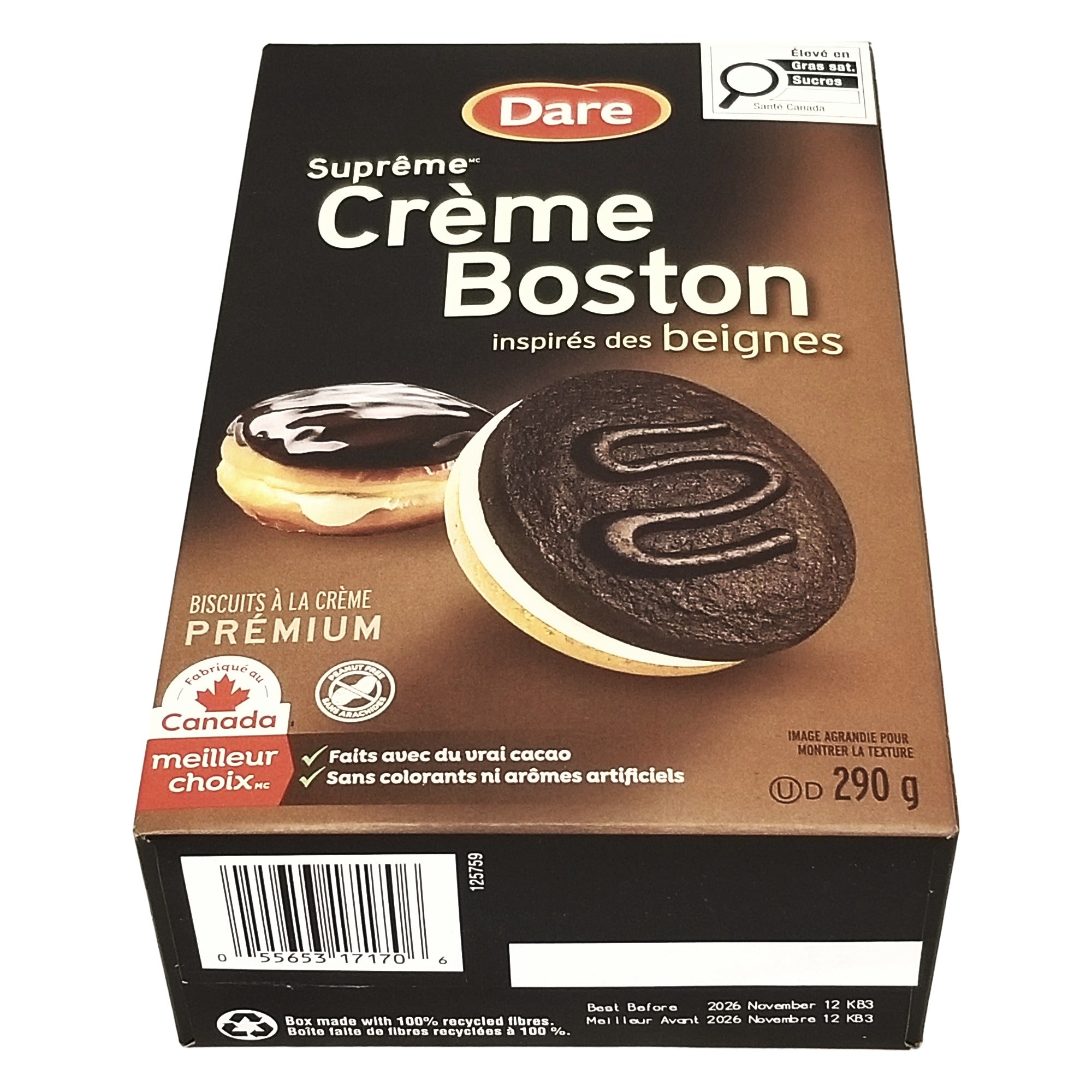 Dare Ultimate Boston Cream Sandwich Cookies, 290 g (10.2 oz)