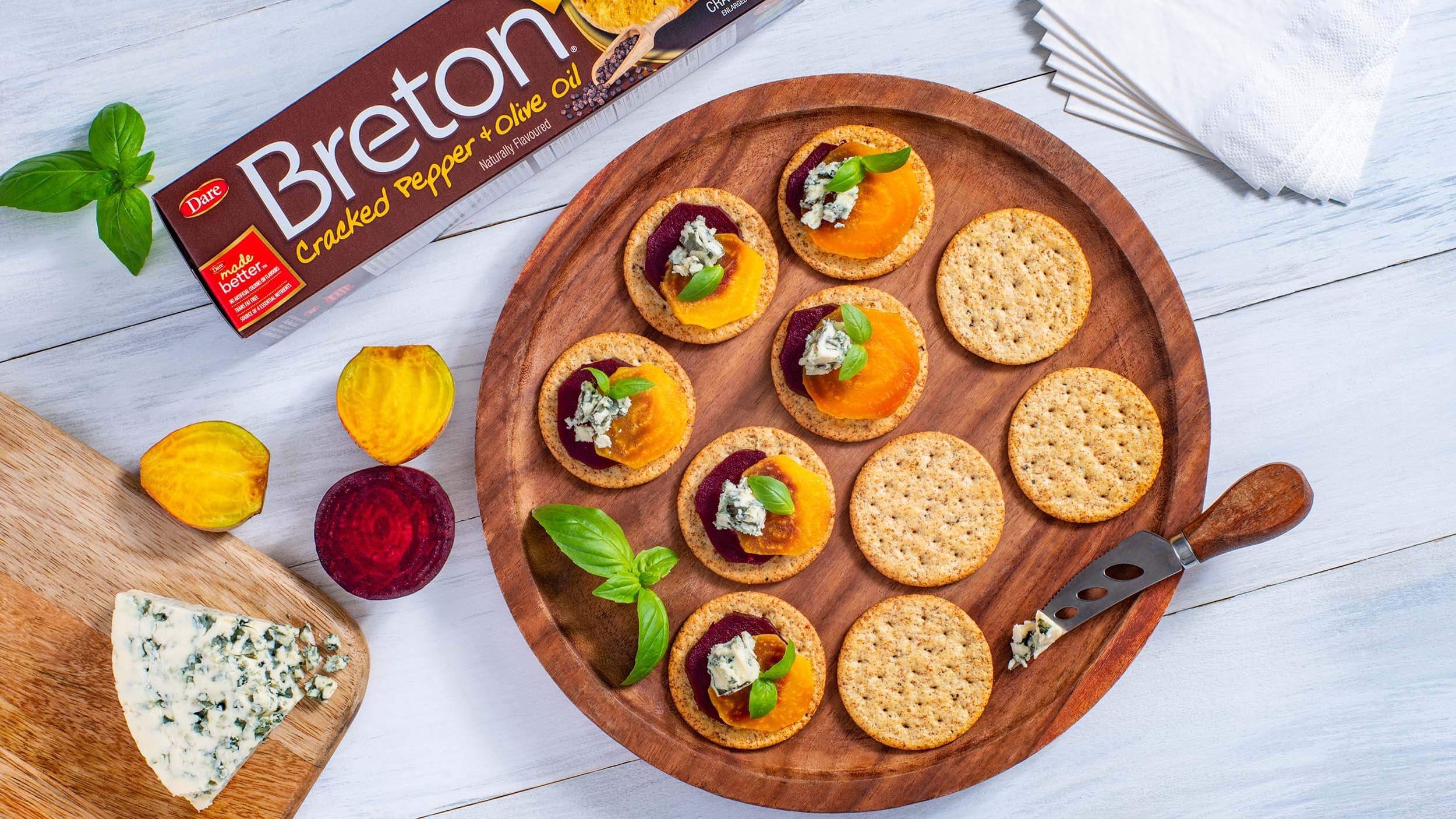 Dare Breton Cracked Pepper & Olive Oil Crackers