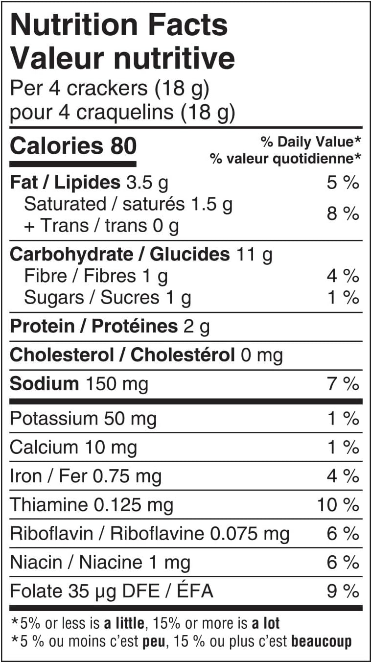 Dare Breton Cracked Pepper & Olive Oil Crackers, 200g/7 oz. Box Nutrition Facts