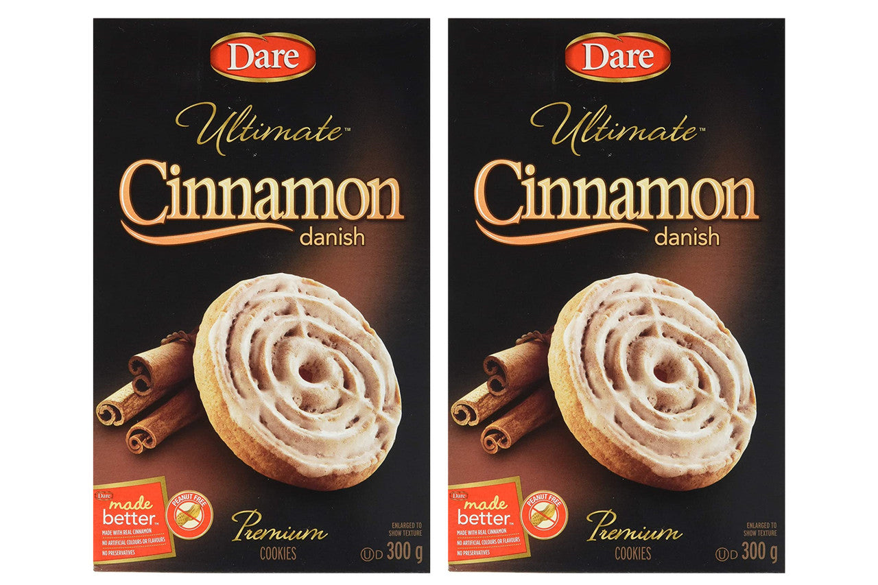 Dare Ultimates Cinnamon Danish Cookies, 300g/10.6oz., 2-pack {Imported from Canada}