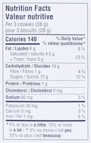 Dare, Econo Pack of Cookies, Chocolate Coated Graham, 280g/9.8 oz Nutrition Facts Label