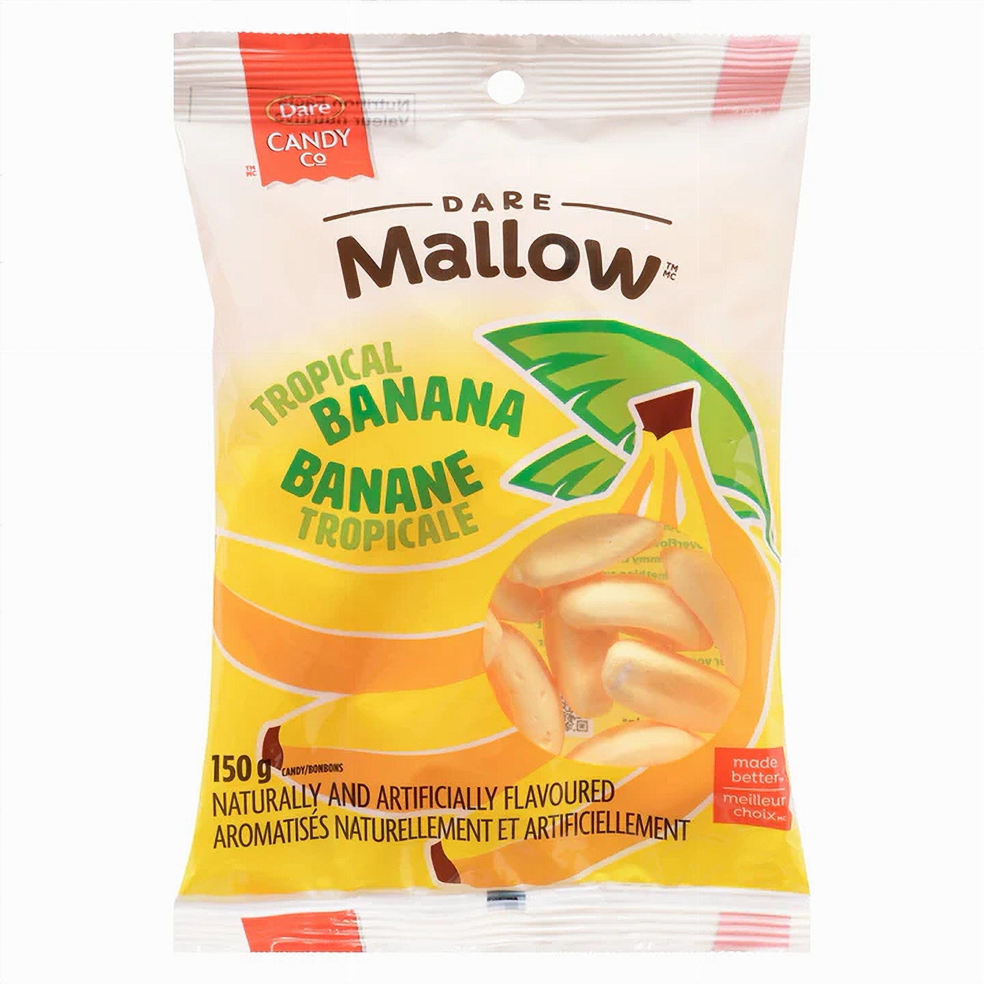 Dare Mallow Tropical Banana marshmallows 150g front packaging alternate