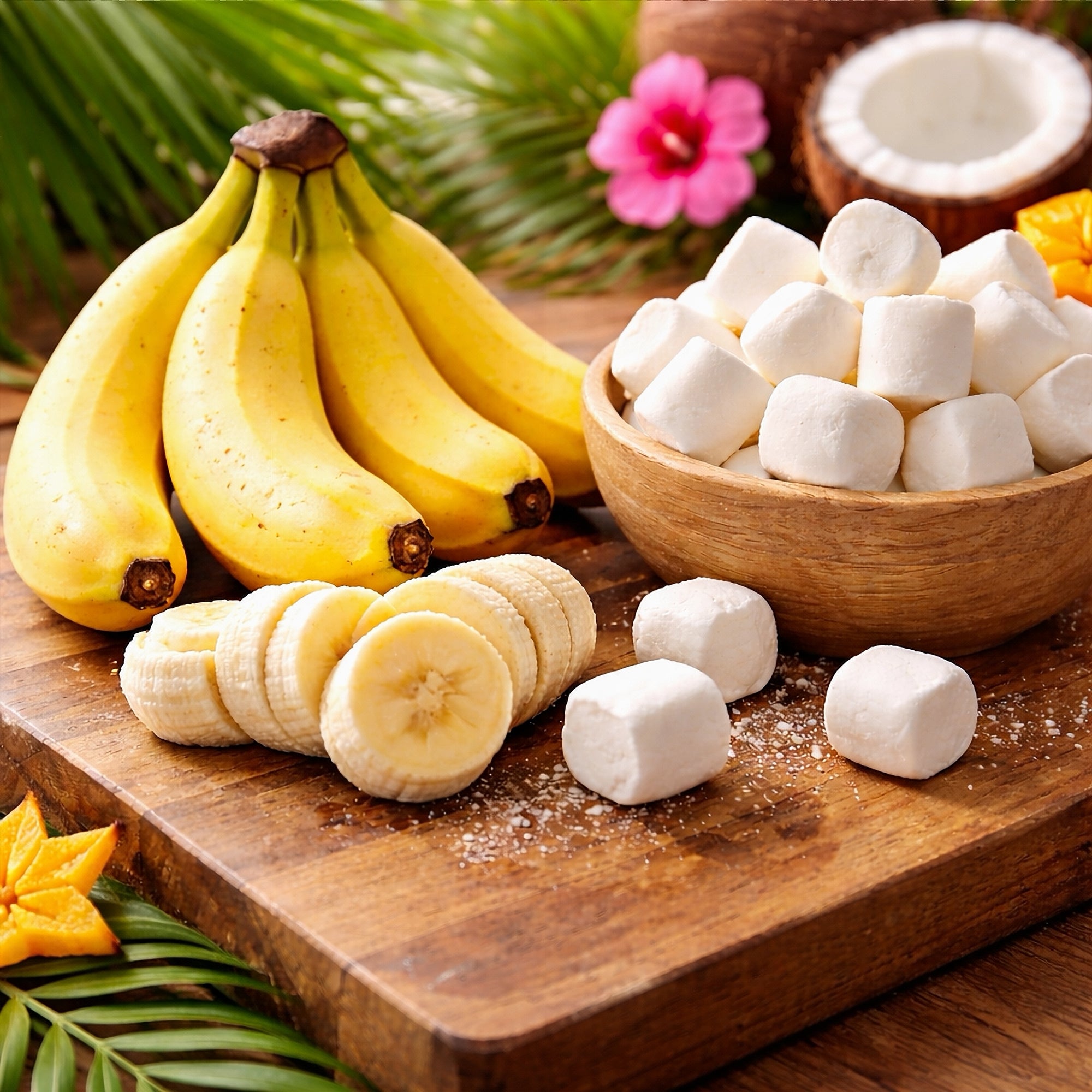 Dare Mallow Tropical Banana marshmallows lifestyle photo – Canadian candy
