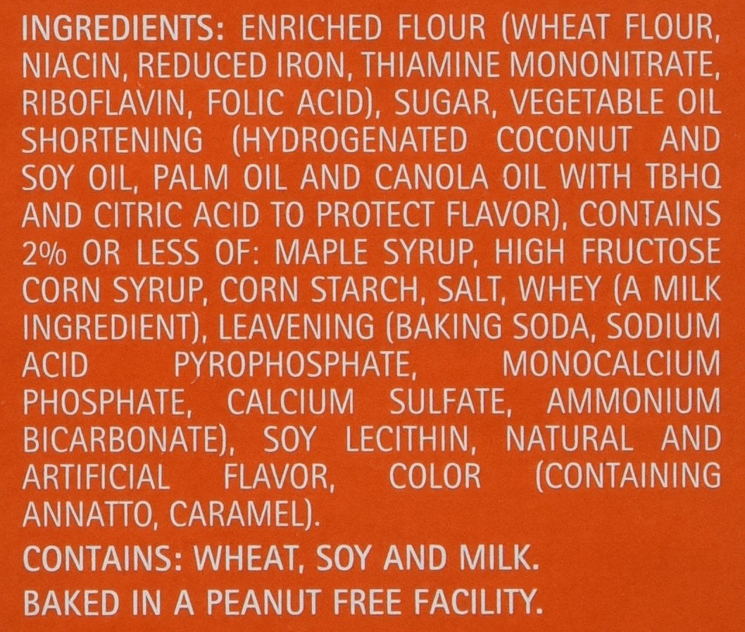 Dare Maple Leaf Creme Cookies, 350g/12.3 oz. Box Ingredients