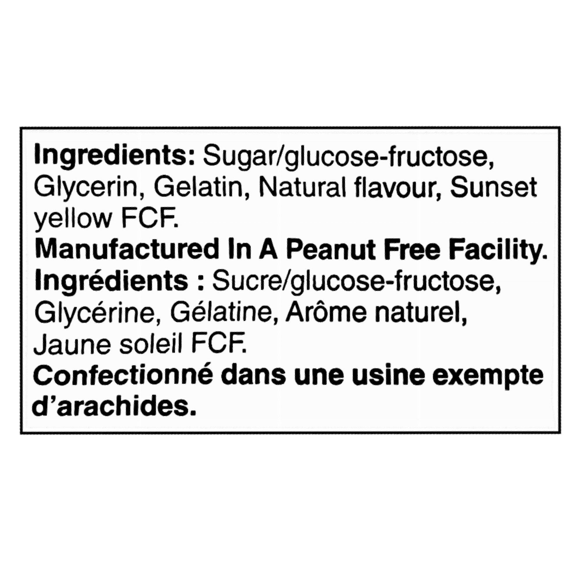 Dare Mallow Summer Peach marshmallows 150g ingredients list