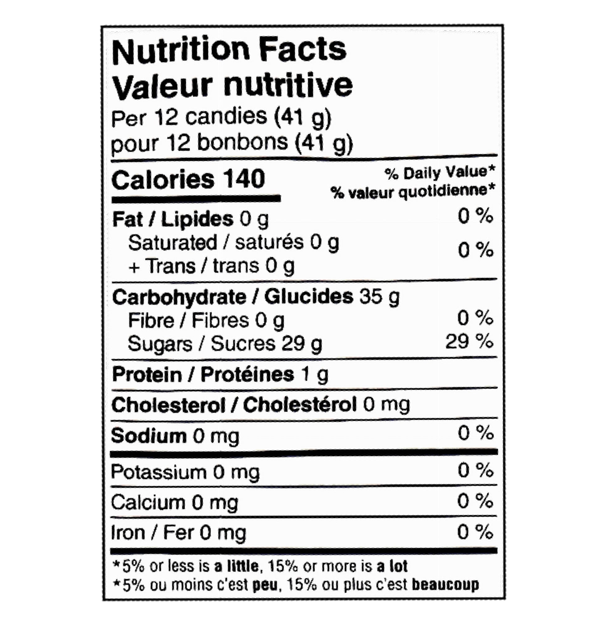 Dare Mallow Summer Peach marshmallows 150g nutrition facts panel