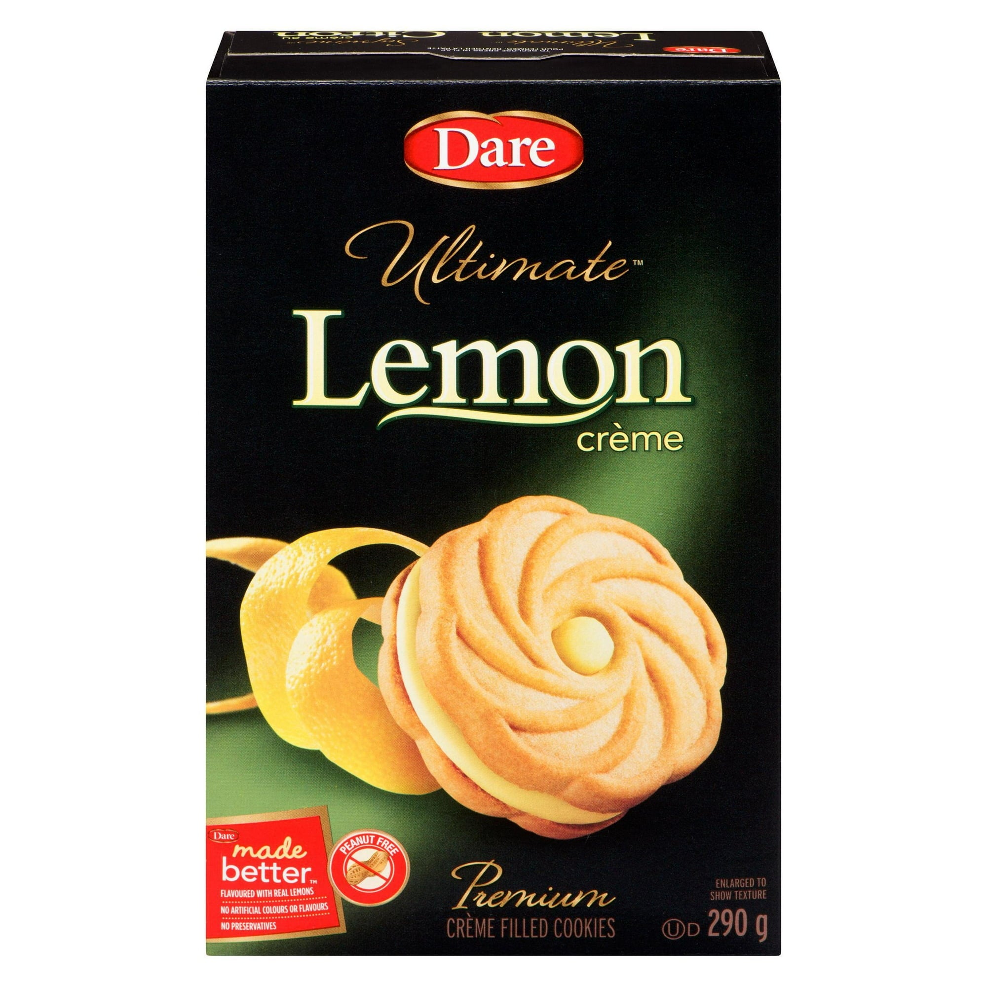 Dare Ultimate Lemon Creme Filled Cookies, 290g/10.2oz. Box