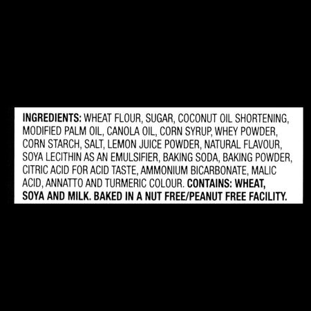 Dare Ultimate Lemon Creme Filled Cookies, 290g/10.2oz. Box Ingredients