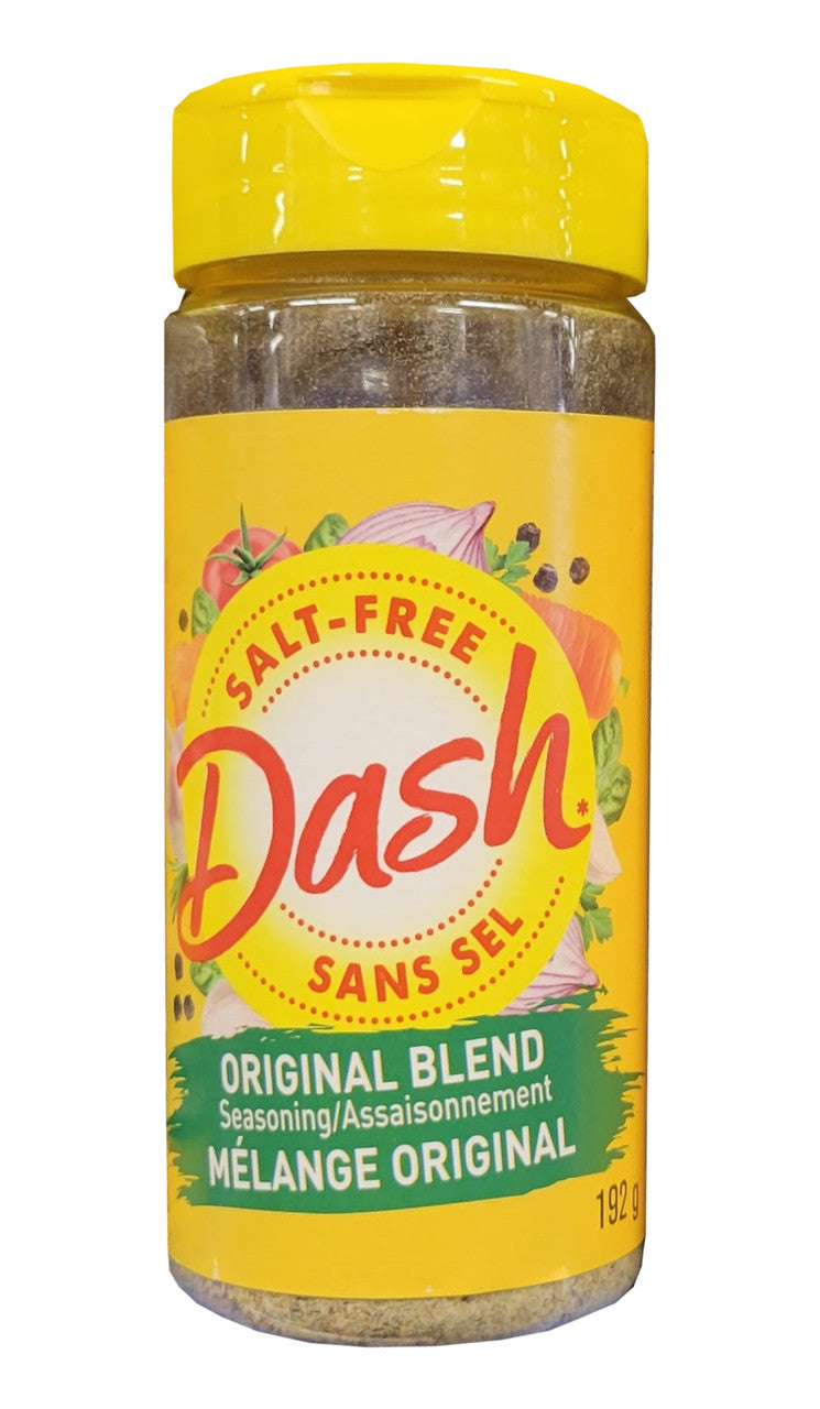 Dash Salt-Free Original Blend Seasoning, 192g/6.7 oz., Bottle {Imported from Canada}