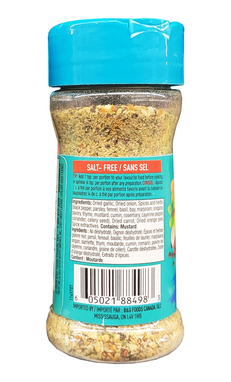 Dash Salt-Free Garlic & Herb Seasoning, 70g/2.4 oz., Bottle {Imported from Canada}