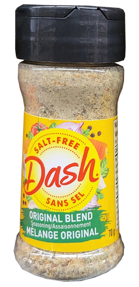 Dash Salt-Free Original Blend Seasoning, 70g/2.4 oz., Bottle {Imported from Canada}