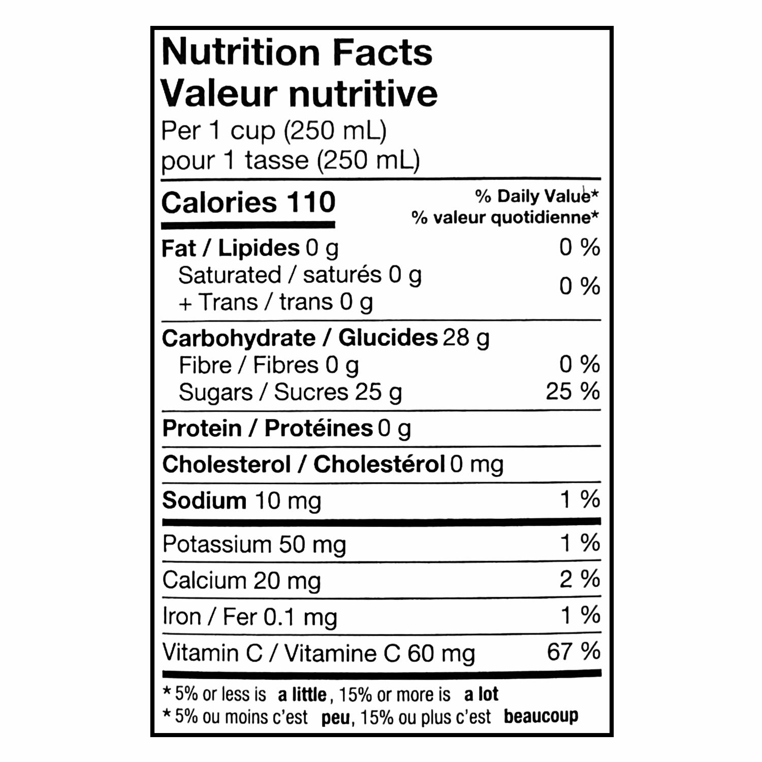 Del Monte Dragon Fruit Raspberry Exotic Drink 1 L - nutrition facts label