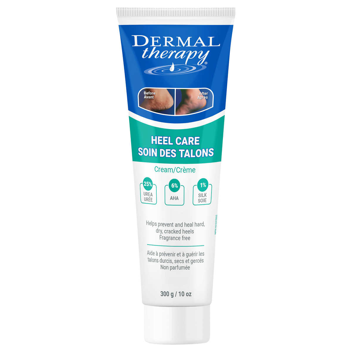 Dermal Therapy Heel Care Cream, 300g/10 oz. Tube