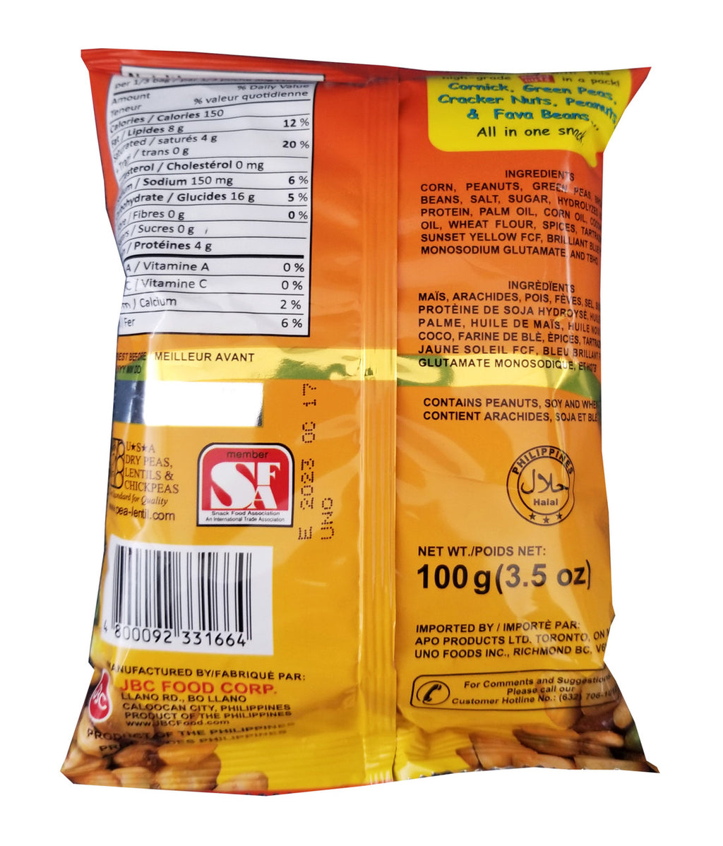 Ding Dong Original Mixed Nuts, 100g/3.5 oz. Bag {Imported from Canada}