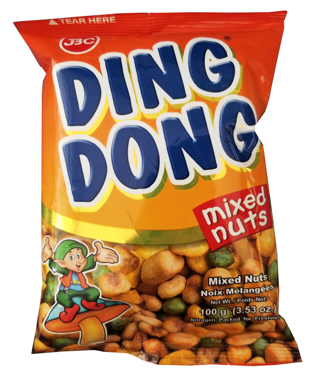 Ding Dong Original Mixed Nuts, 100g/3.5 oz. Bag {Imported from Canada}