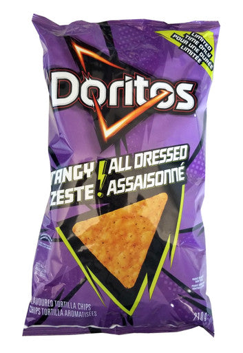 Doritos Tangy All Dressed Tortilla Chips, 210g/7.35 oz. {Imported from Canada}