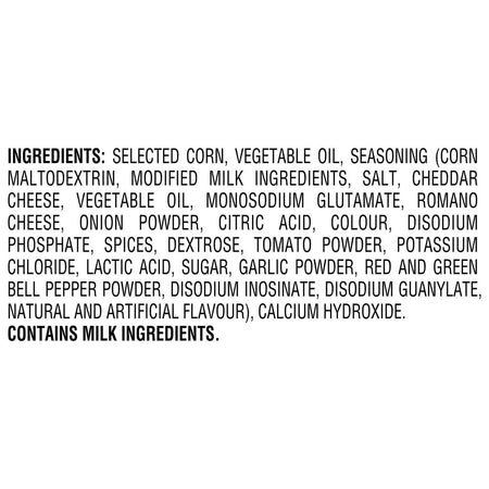 Doritos Flamin' Hot Nacho Tortilla Chips, 210g/7.4 oz. Ingredients
