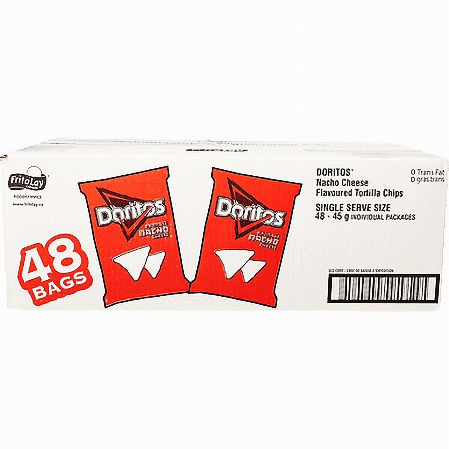 Doritos Nacho Cheese 48x45g bulk case front view