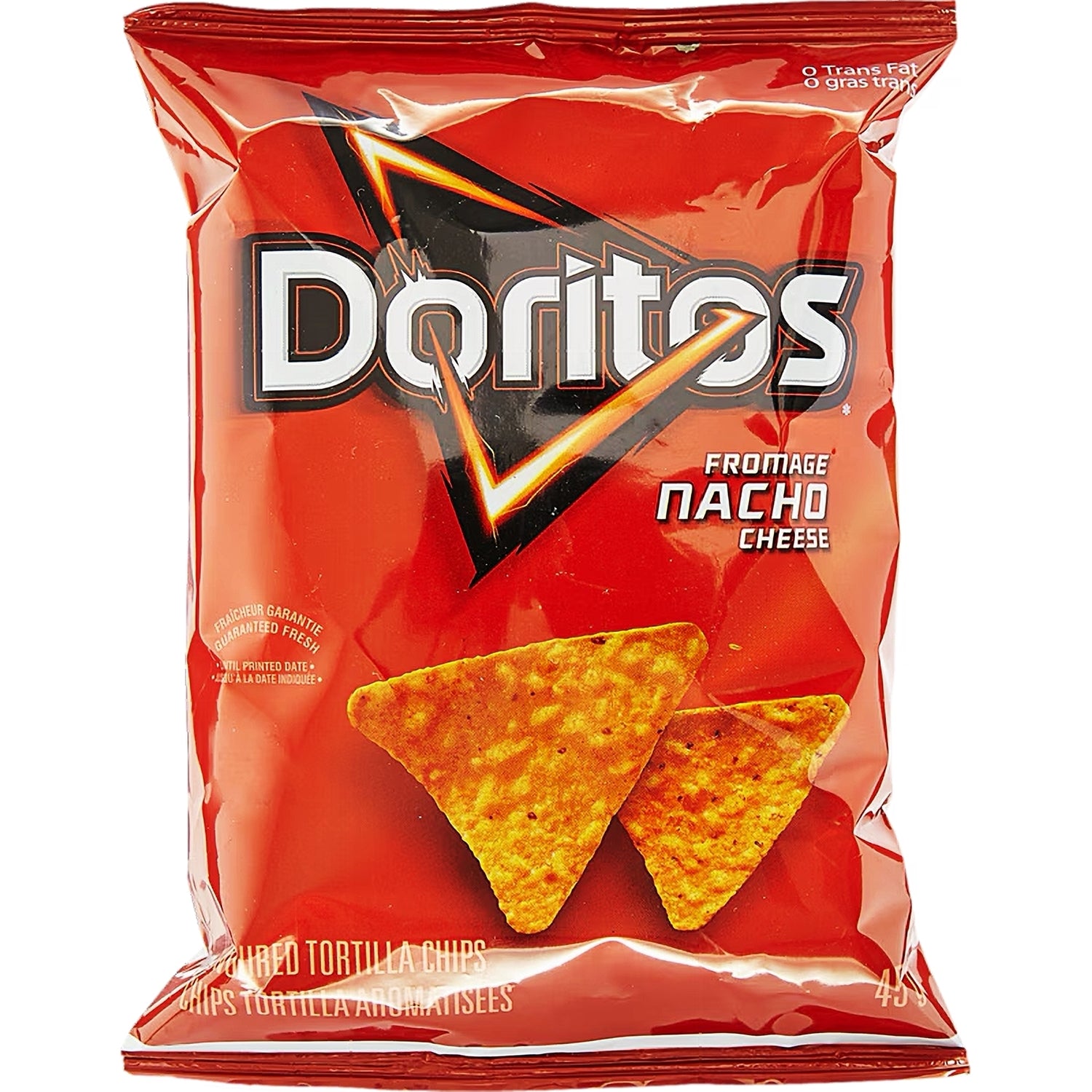 Doritos Nacho Cheese 48x45g case single bag front view