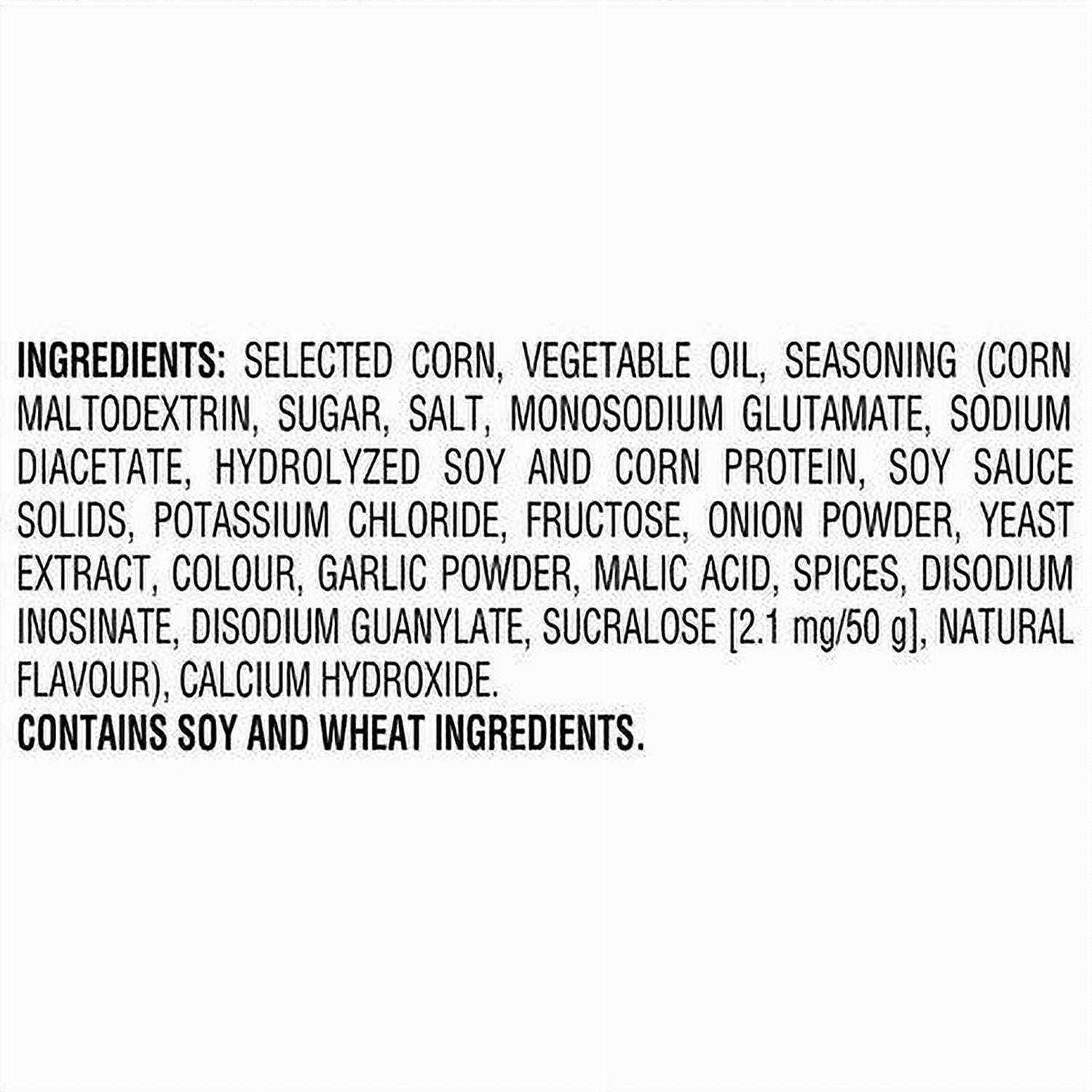 Doritos Sweet Chili Heat 235g ingredients label English