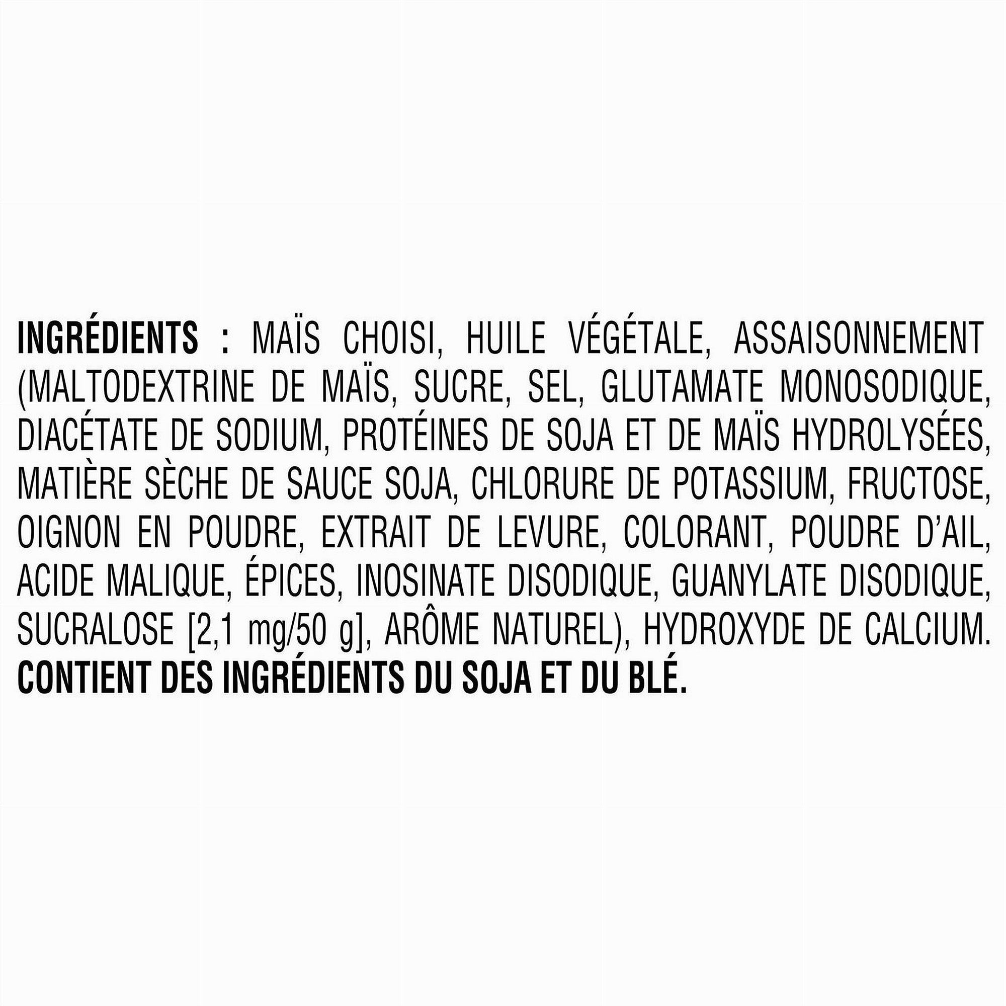 Doritos Sweet Chili Heat 235g ingredients label French
