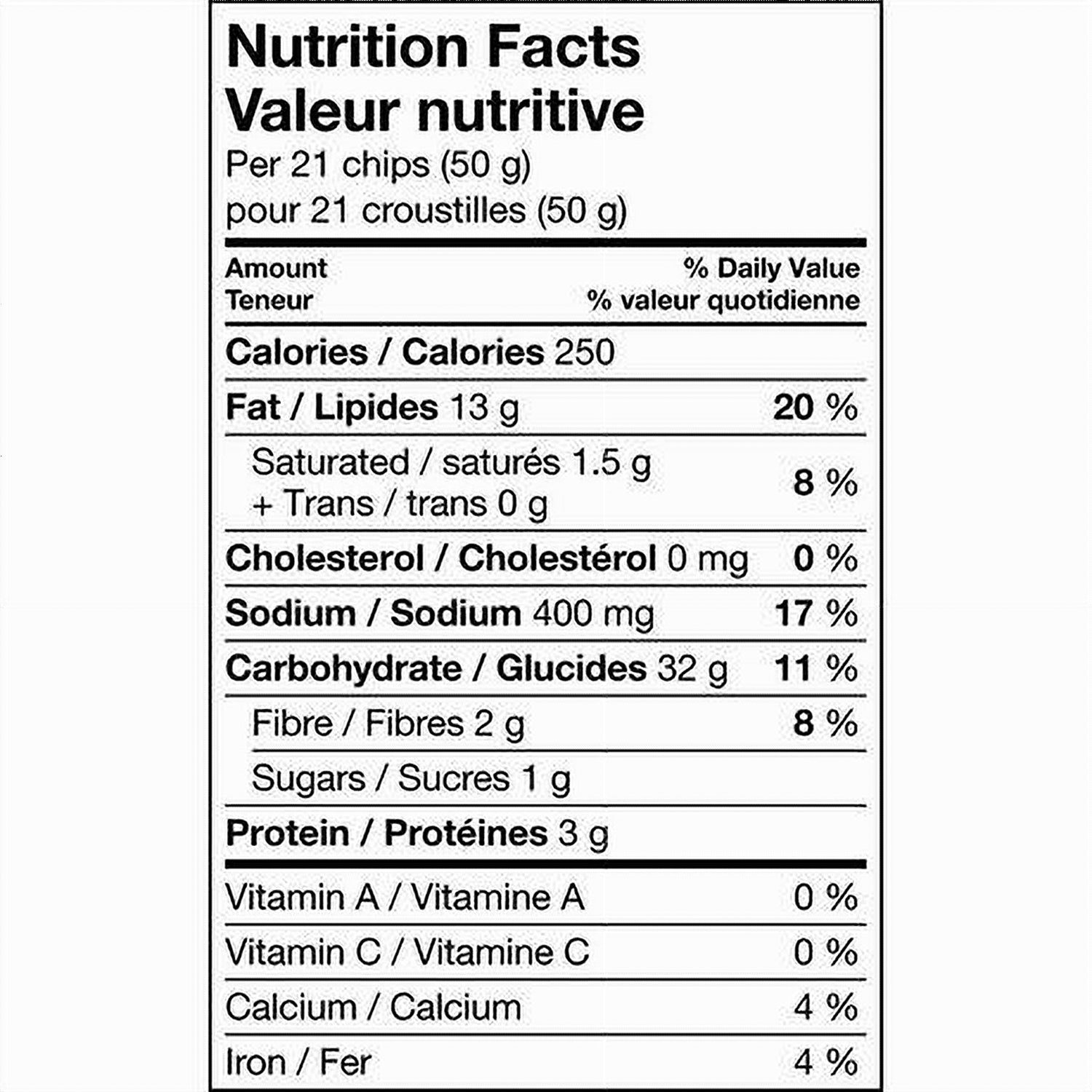 Doritos Sweet Chili Heat 235g nutrition facts panel