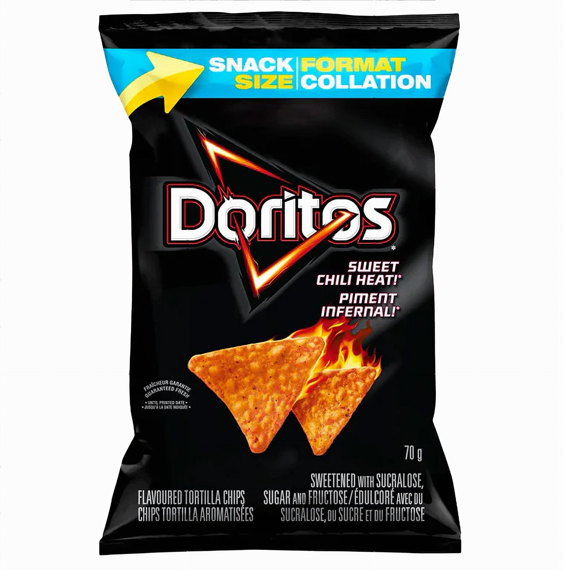 Doritos Sweet Chili Heat 32x70g case single bag front view