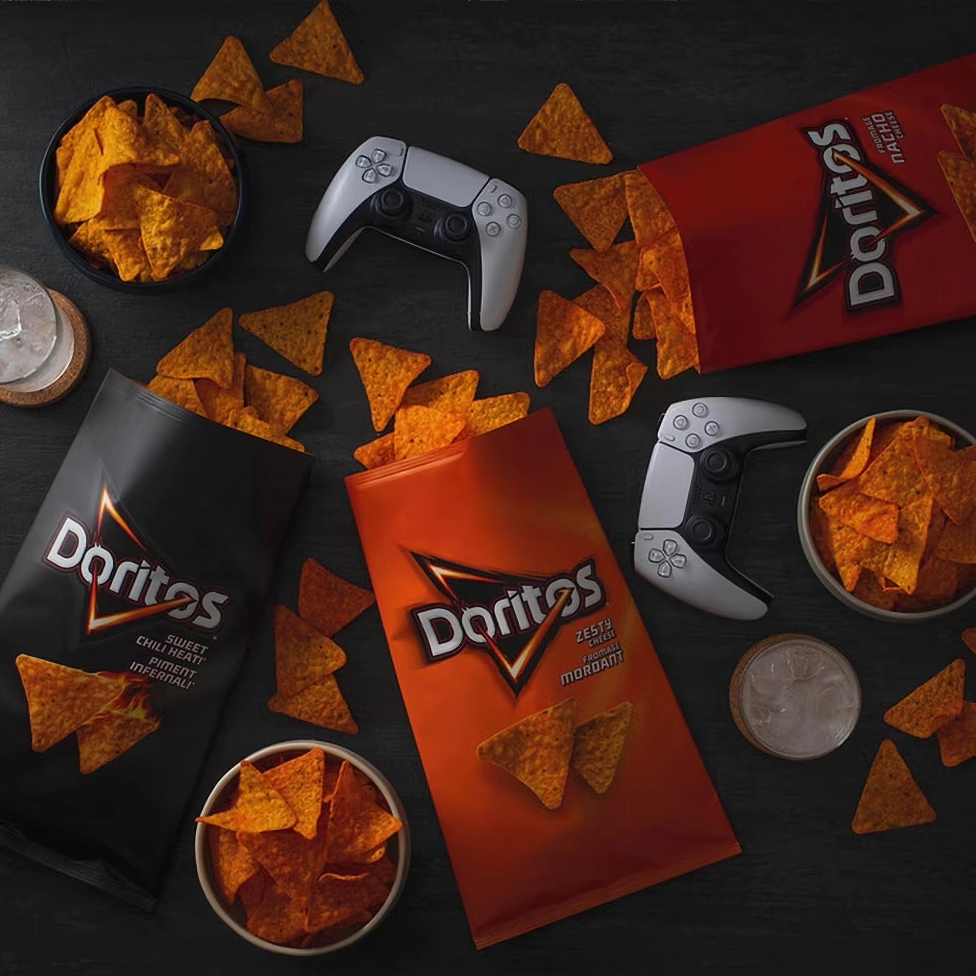 Doritos Sweet Chili Heat 72g bag – various flavors lineup