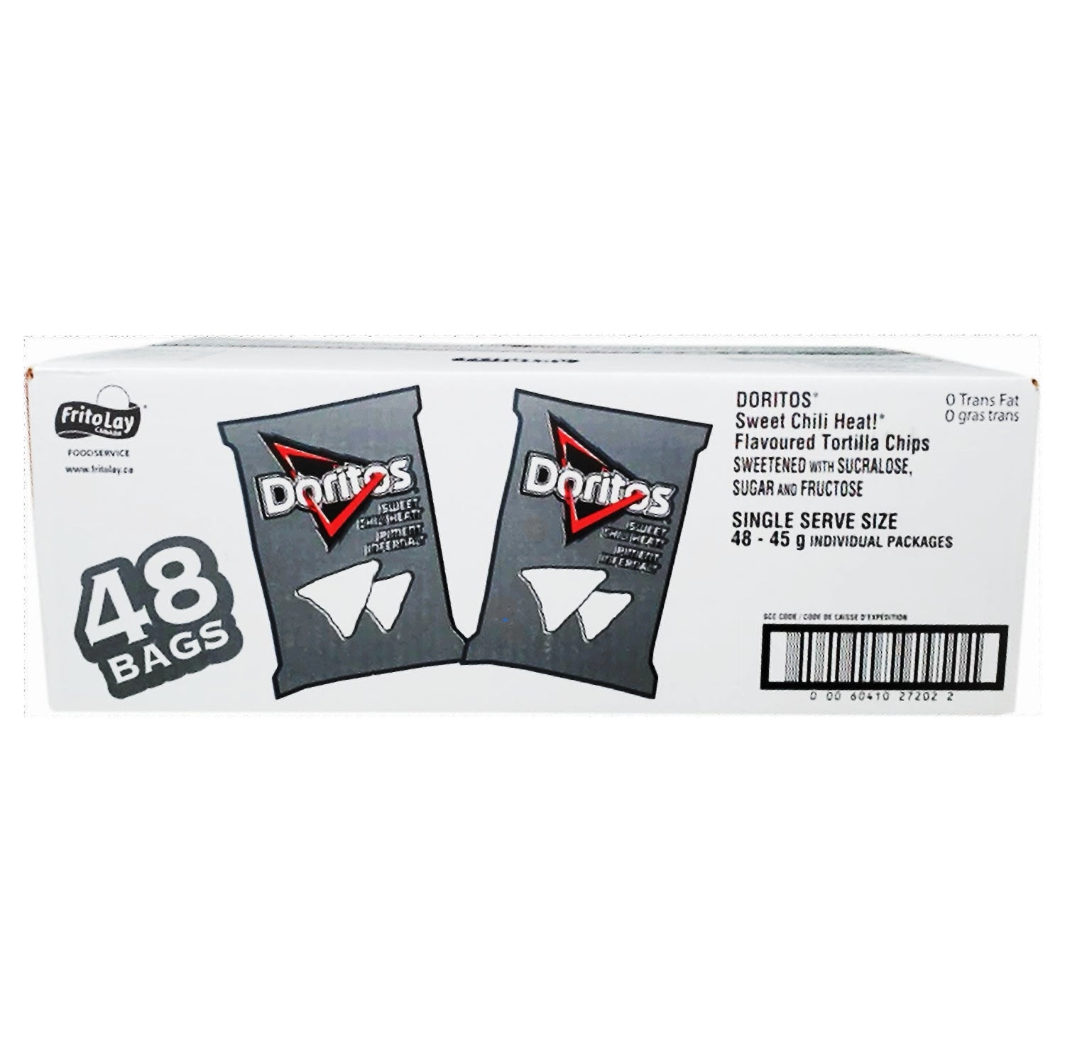 Doritos Sweet Chili Heat 48x45g bulk case front view