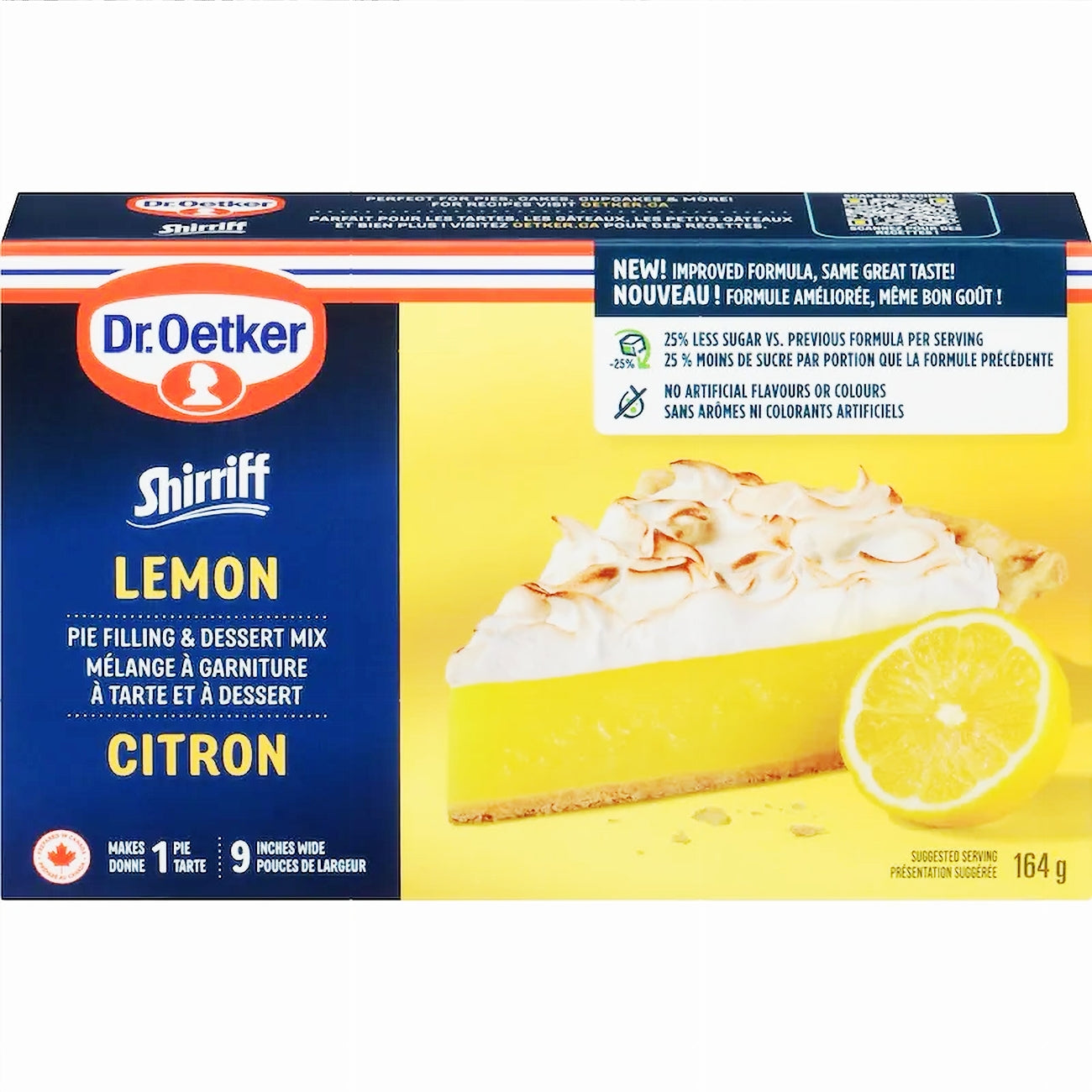 Dr. Oetker Shirriff  Lemon Pie Filling & Desert Mix - 164g/5.7 oz