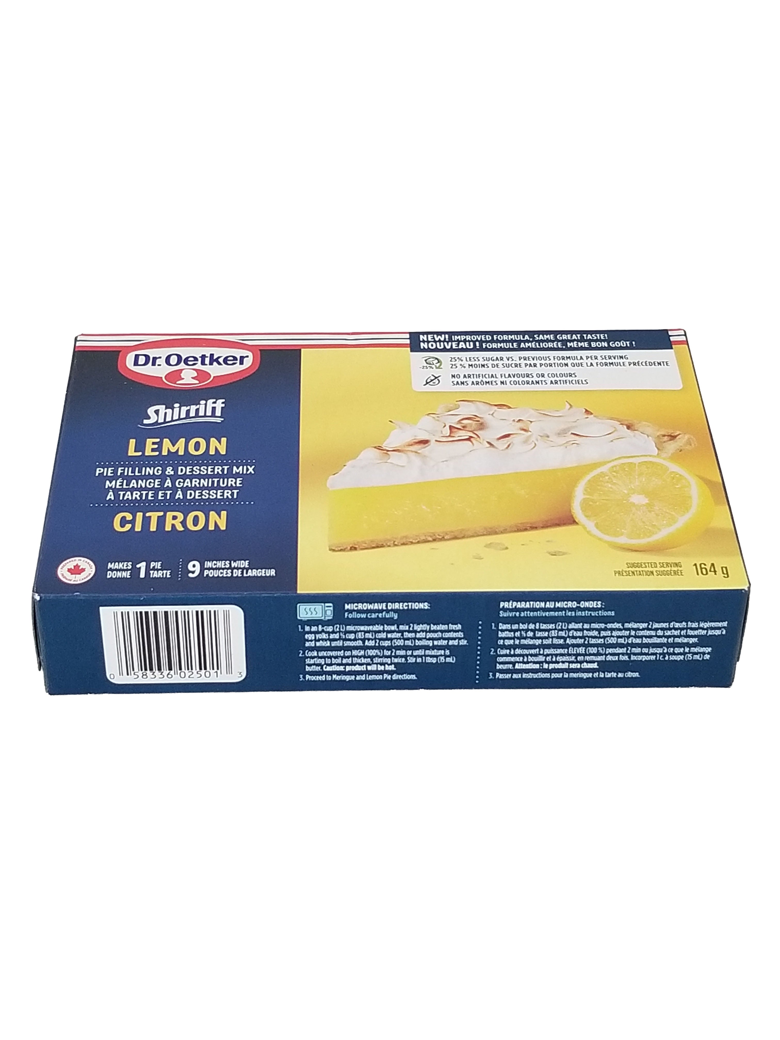 Dr. Oetker Shirriff  Lemon Pie Filling & Desert Mix - 164g/5.7 oz