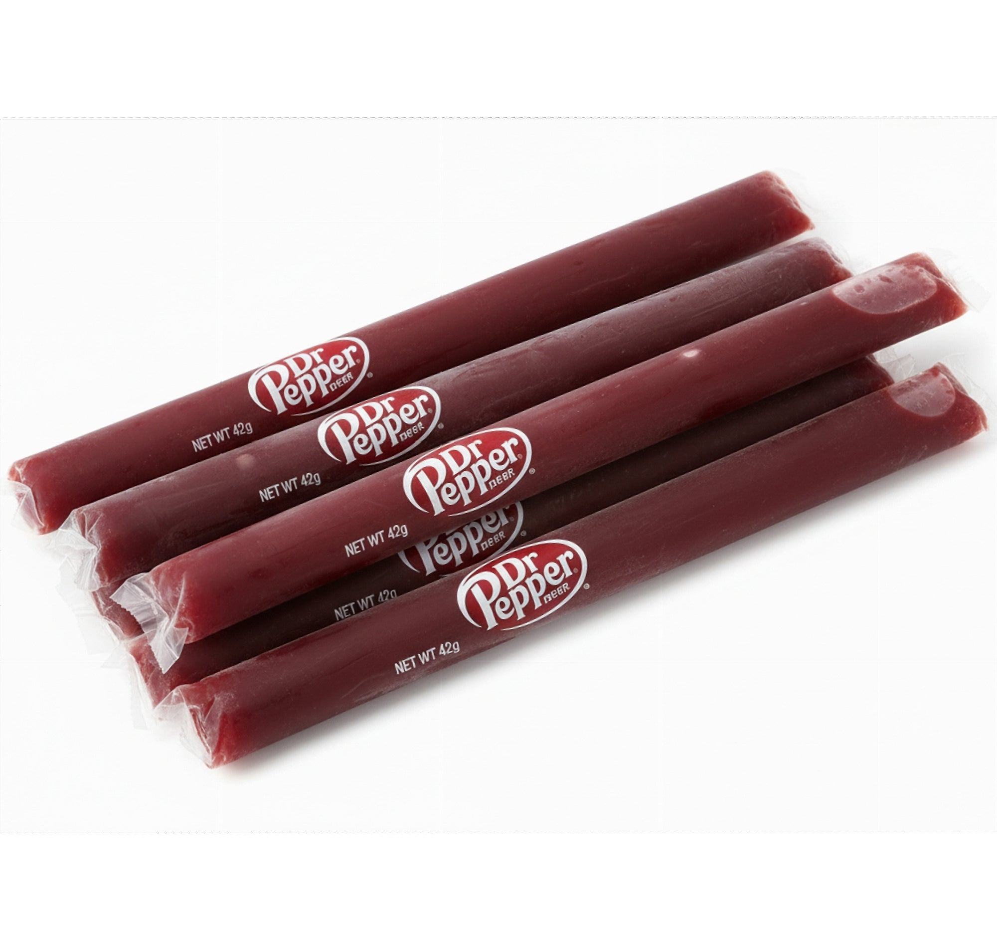 Dr Pepper Classic Freeze Pops 42ml six individual ice pops displayed